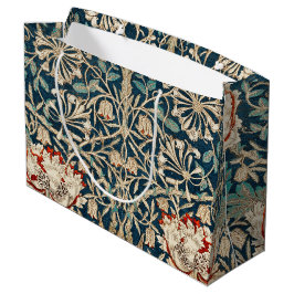 William Morris Antique Honeysuckle Floral Große Geschenktüte