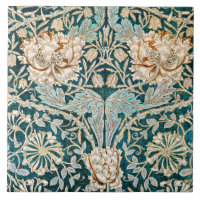 William Morris Antique Honeysuckle Floral Pattern