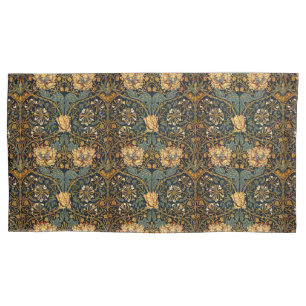 William Morris Antique Honeysuckle Floral Pattern Kissenbezug