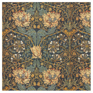 William Morris Antique Honeysuckle Floral Pattern Stoff