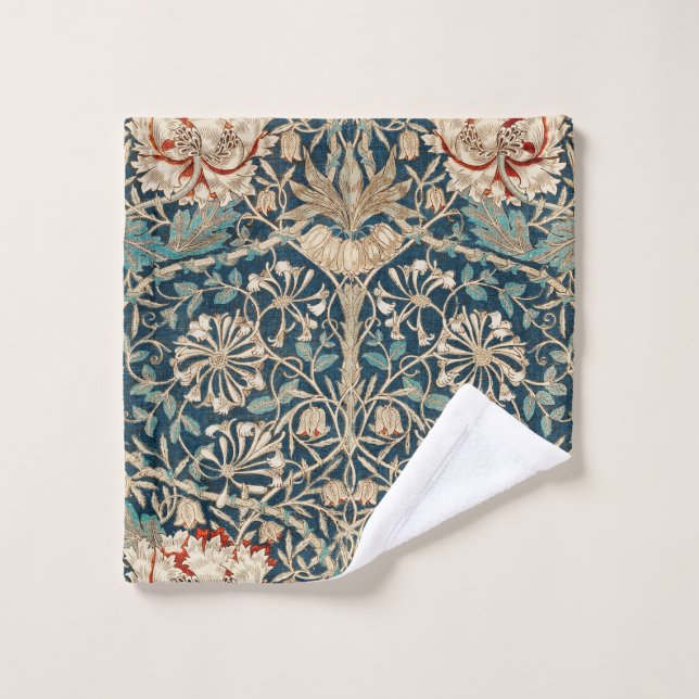 William Morris Antique Honeysuckle Floral Waschlappen (Waschlappen)