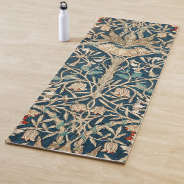 William Morris Antique Honeysuckle Floral Yogamatte