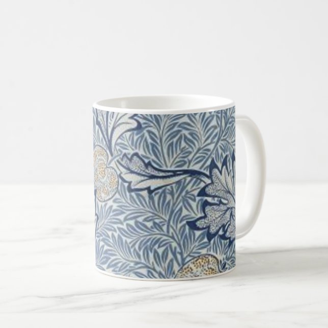 William Morris Apple Blume Floral Design Kaffeetasse (VorderseiteRechts)