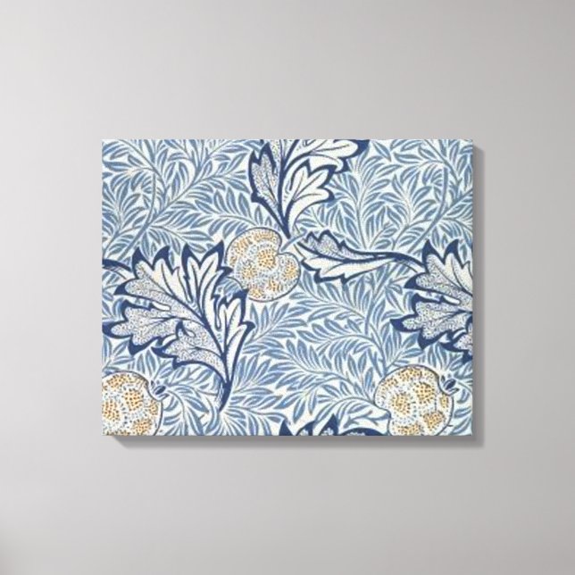 William Morris Apple Blume Floral Design Leinwanddruck (Vorderseite)