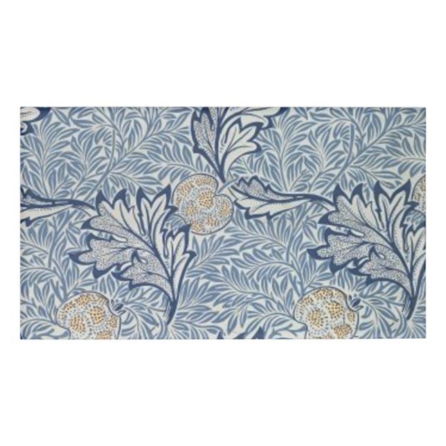 William Morris Apple Blume Floral Design Namenschild (Vorderseite)