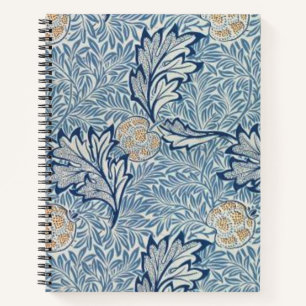William Morris Apple Blume Floral Design Notizbuch