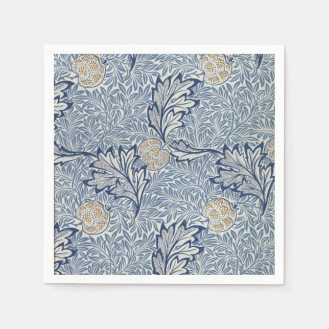 William Morris Apple Blume Floral Design Serviette (Vorderseite)