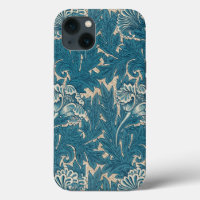 William Morris Aquamarin Tulip Pattern