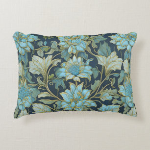 William Morris Aquamarine Blume Dekokissen