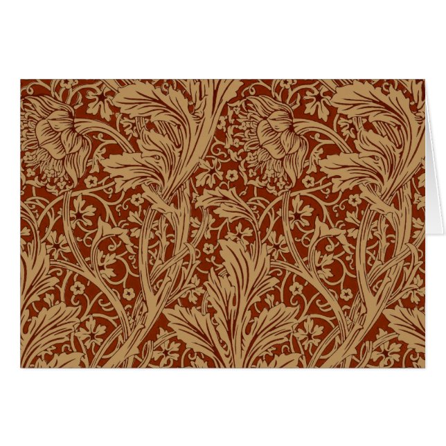 William Morris Arcadia Floral Garden Blume (Vorderseite (Horizontal))