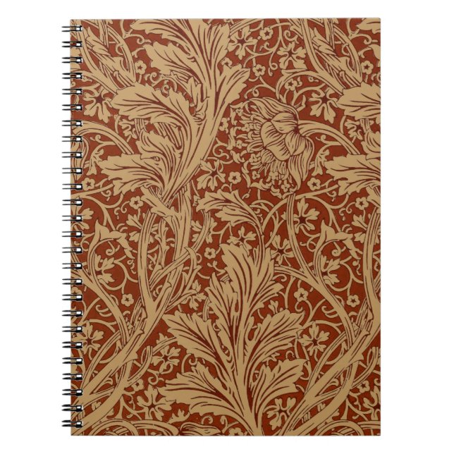 William Morris Arcadia Floral Garden Blume Notizblock (Vorderseite)