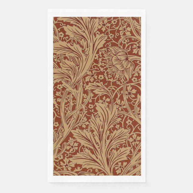 William Morris Arcadia Floral Garden Blume Serviette (Vorderseite)
