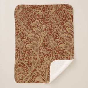 William Morris Arcadia Floral Garden Blume Sherpadecke