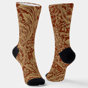 William Morris Arcadia Floral Garden Blume Socken