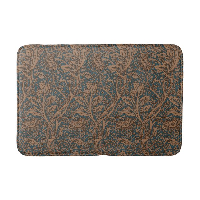 William Morris Arcadia Floral Pattern Classic Badematte (Vorderseite)