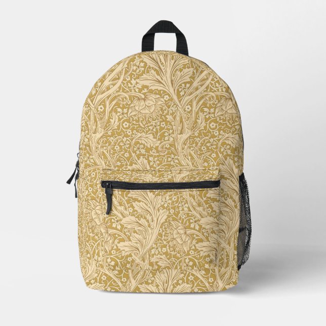 William Morris Arcadia Floral Pattern Classic Bedruckter Rucksack (Vorderseite)