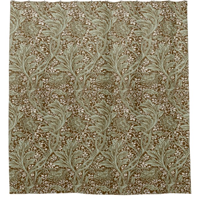 William Morris Arcadia Floral Pattern Classic Duschvorhang (Vorderseite)