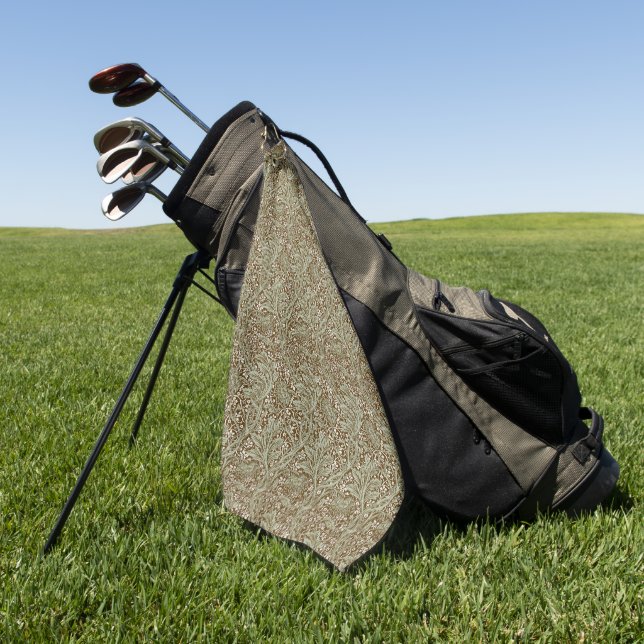 William Morris Arcadia Floral Pattern Classic Golfhandtuch (Gras)