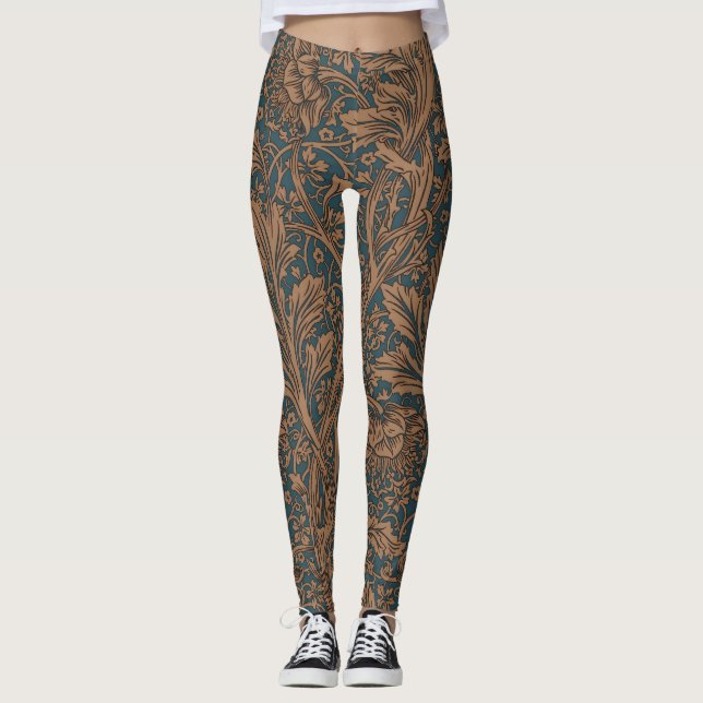William Morris Arcadia Floral Pattern Classic Leggings (Vorderseite)