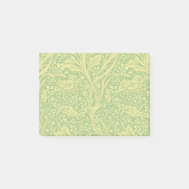 William Morris Arcadia Floral Pattern Classic Post-it Klebezettel (Vorderseite)
