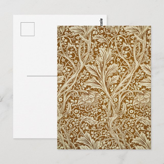 William Morris Arcadia Floral Pattern Classic Postkarte (Vorne/Hinten)