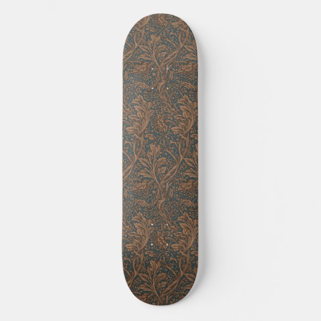 William Morris Arcadia Floral Pattern Classic Skateboard (Vorderseite)
