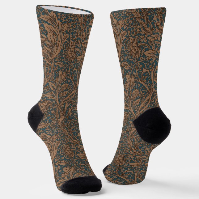 William Morris Arcadia Floral Pattern Classic Socken (Gewinkelt)