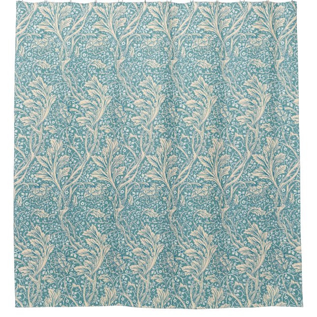 William Morris Arcadia Floral Pattern Duschvorhang (Vorderseite)