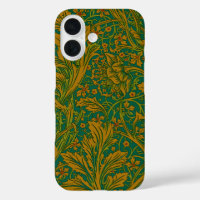 William Morris Arcadia Floral Pattern Green Golden
