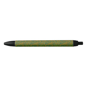 William Morris Arcadia Floral Pattern Green Golden Kugelschreiber