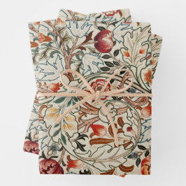 William Morris Art Blumenpapier Geschenkpapier Set