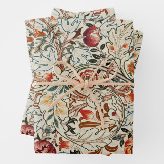 William Morris Art Blumenpapier Geschenkpapier Set