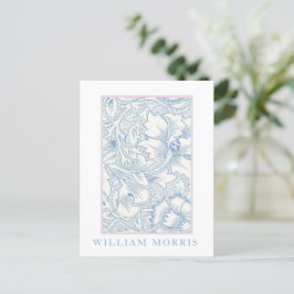William Morris - Art Nouveau Blue Acanthus Postkarte