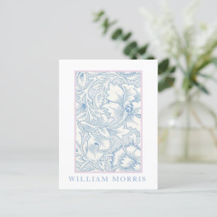 William Morris - Art Nouveau Blue Acanthus Postkarte