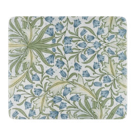 William Morris - Art Nouveau Blue Bellflowers Schneidebrett