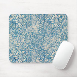 William Morris - Art Nouveau Blue Marigold Mousepad
