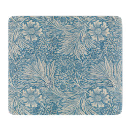 William Morris - Art Nouveau Blue Marigold Schneidebrett
