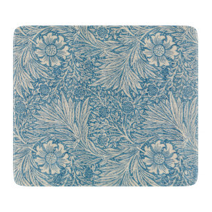 William Morris - Art Nouveau Blue Marigold Schneidebrett
