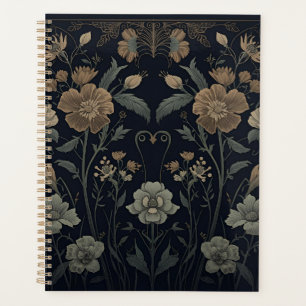 William Morris Art Nouveau dunkle Ästhetik floral Planer