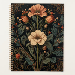 William Morris Art Nouveau dunkle Ästhetik floral Planer