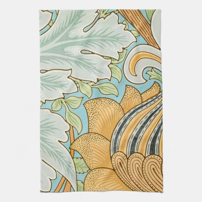 William Morris Art Nouveau floral and folioral Geschirrtuch (Vertikal)