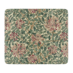 William Morris - Art Nouveau Geißblatt & Blätter  Schneidebrett