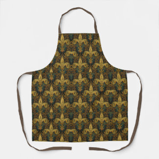 William Morris Art Nouveau Goldene Lilie Vintage Schürze