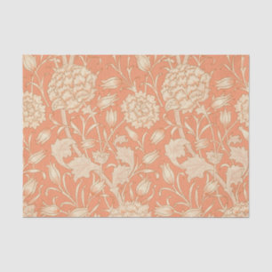 William Morris - Art Nouveau Wild Tulips - Peach Seidenpapier