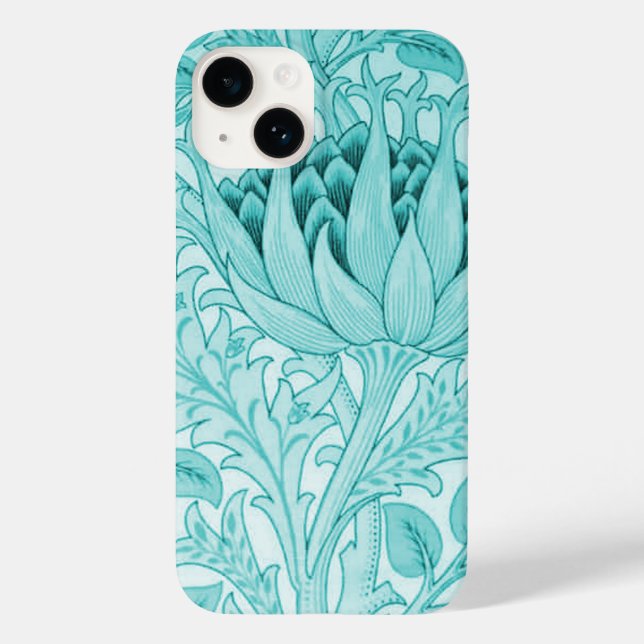 William Morris Artichoke Aquamarin Case-Mate iPhone Hülle (Rückseite)