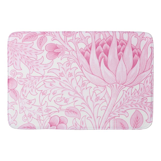 William Morris Artichoke Pale Pink Badematte (Vorderseite)