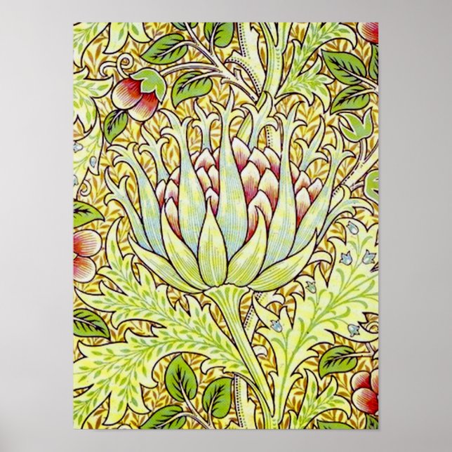 William Morris "Artichoke Poster (Vorne)