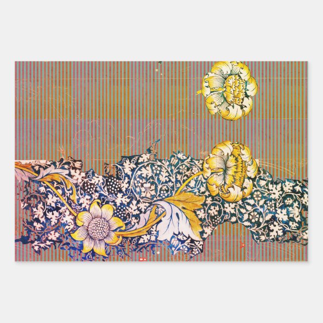 William Morris ARTS AND CRAFTS WRAPPS PAPER SET Geschenkpapier Set (Vorderseite 2)