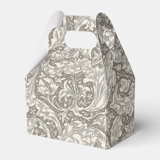 William Morris Bachelor's Button Blume Floral Bot Geschenkschachtel (Vorderseite)