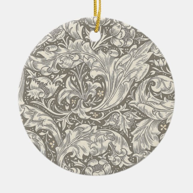 William Morris Bachelor's Button Blume Floral Bot Keramik Ornament (Vorne)
